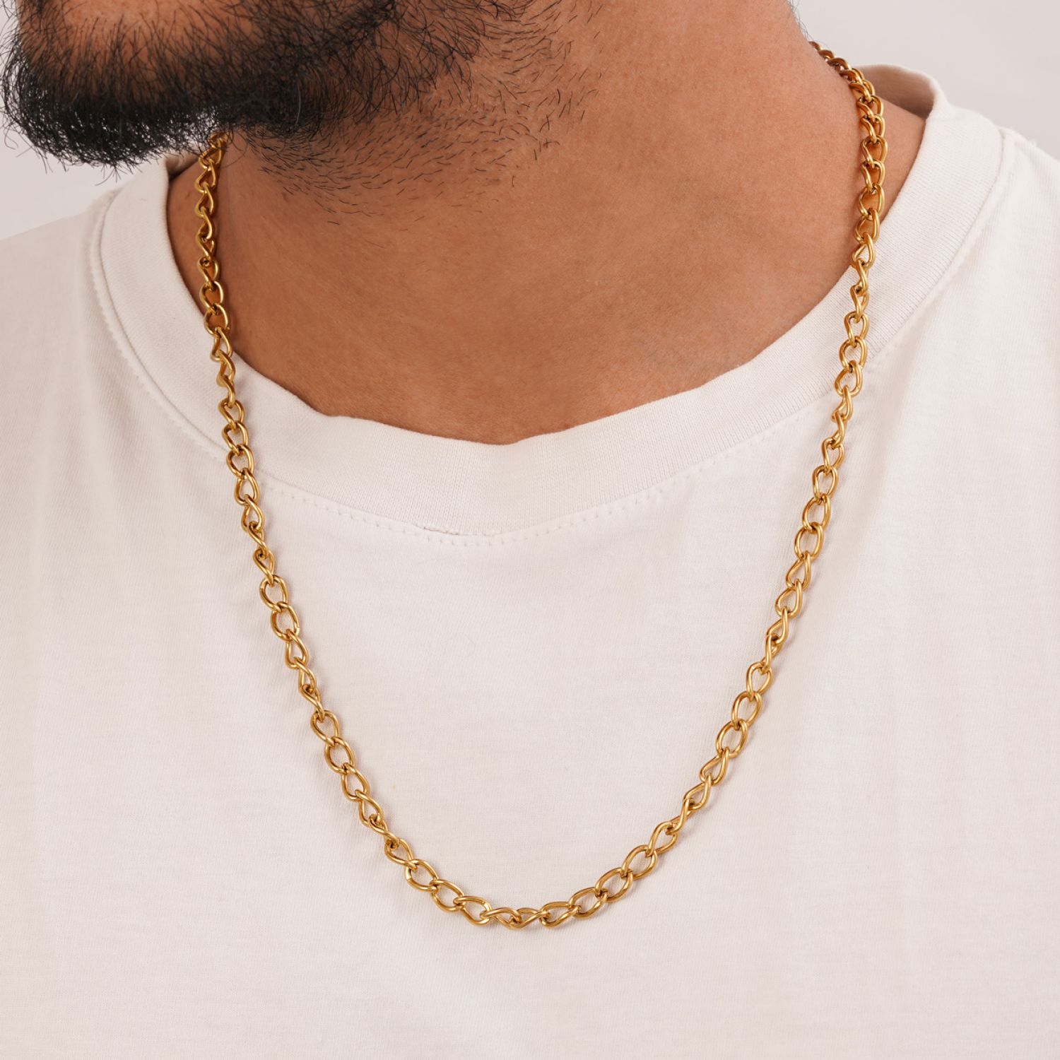 زنجیر استیل 304 کارتیر طلایی