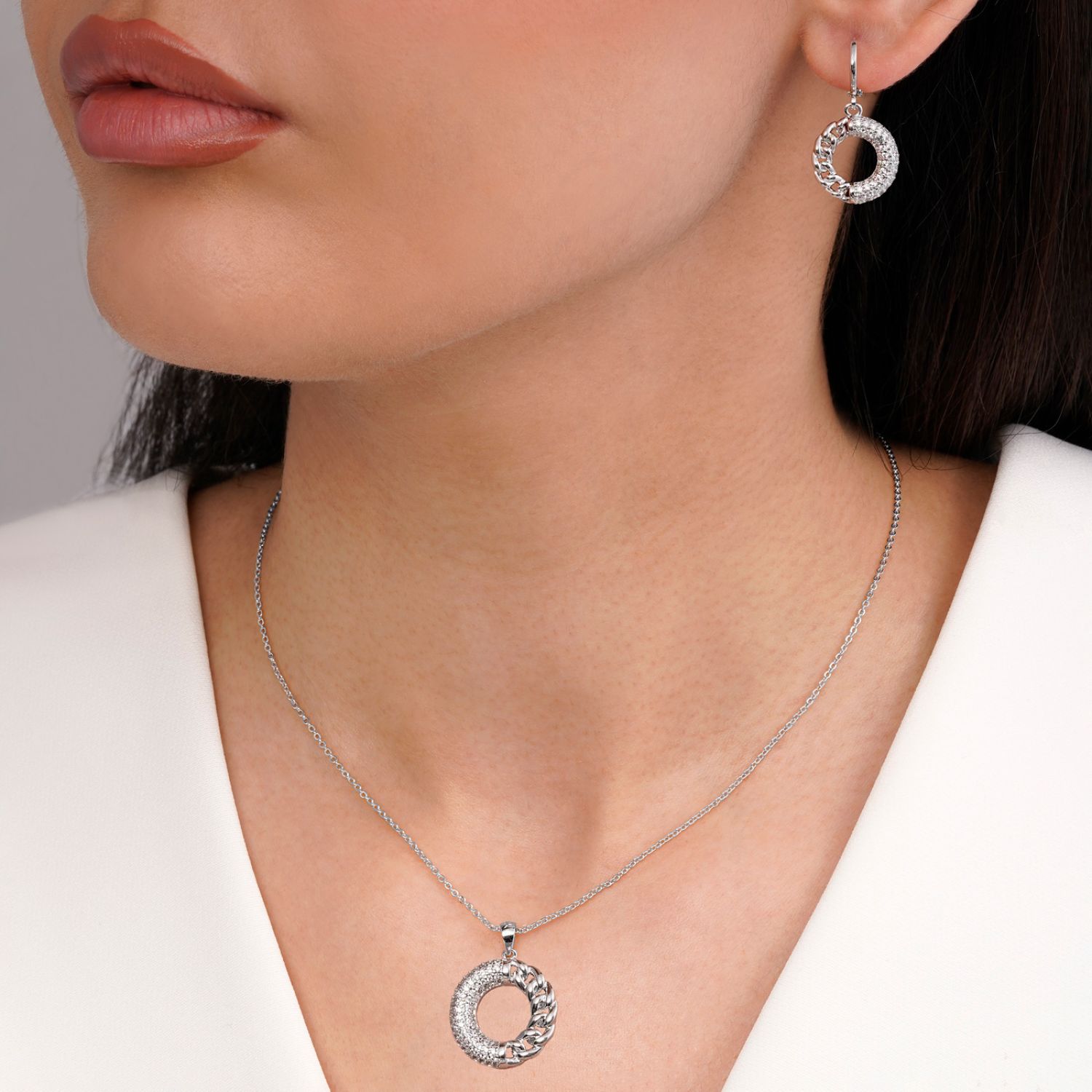 نیم ست Ysx پلاک دار کارتیر سفید