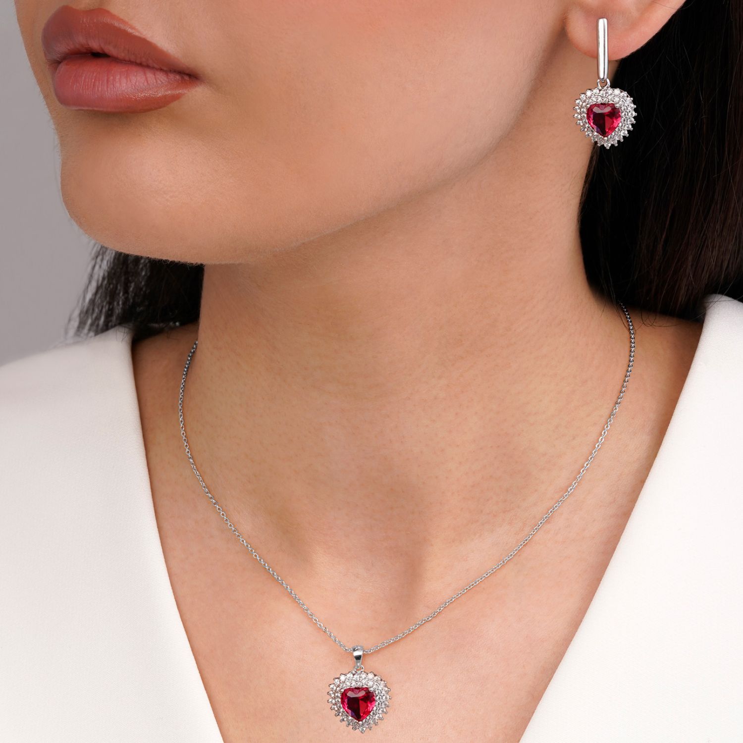 نیم ست Ysx پلاک دار سفید