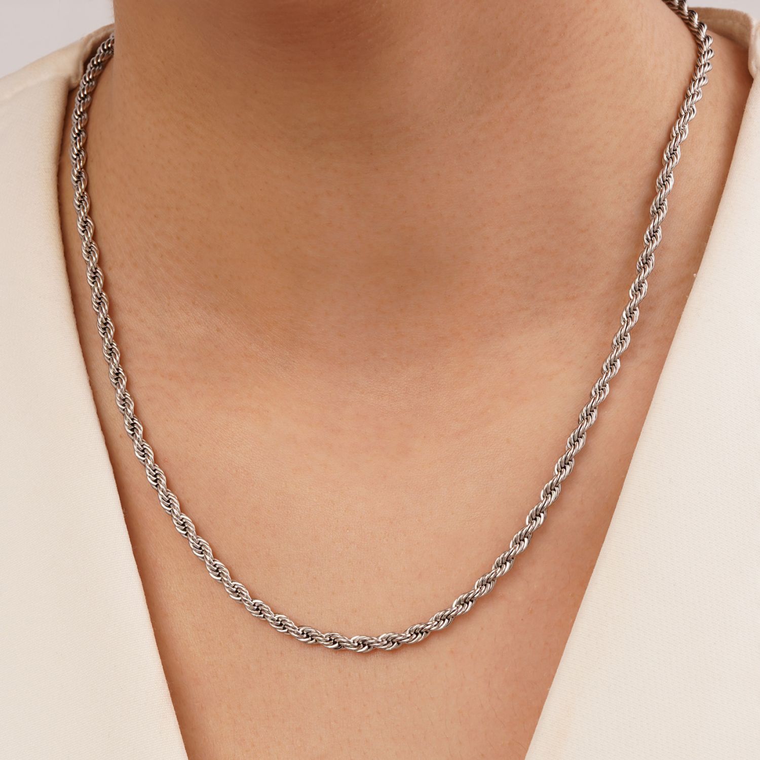 زنجیر شوپینگ طنابی سفید