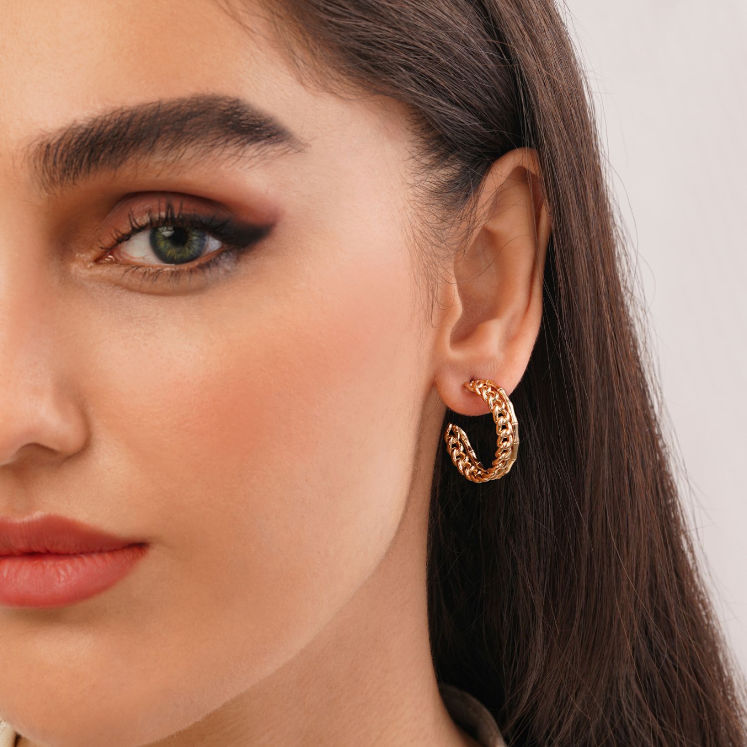 گوشواره YSX کارتیر میخی طلایی