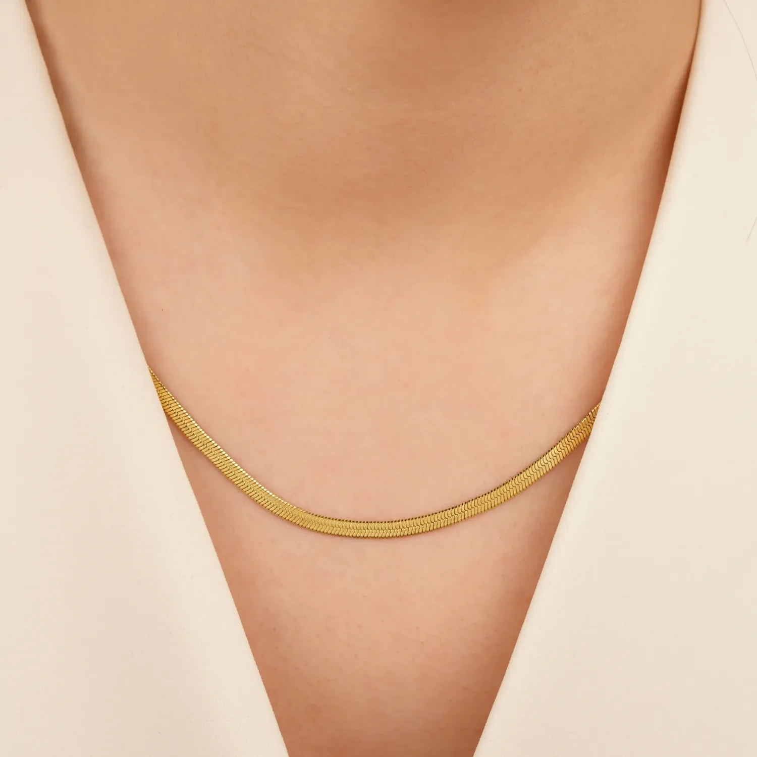 زنجیر استیل 304 ماری تخت 5 میل طلایی(بسته5عددی)