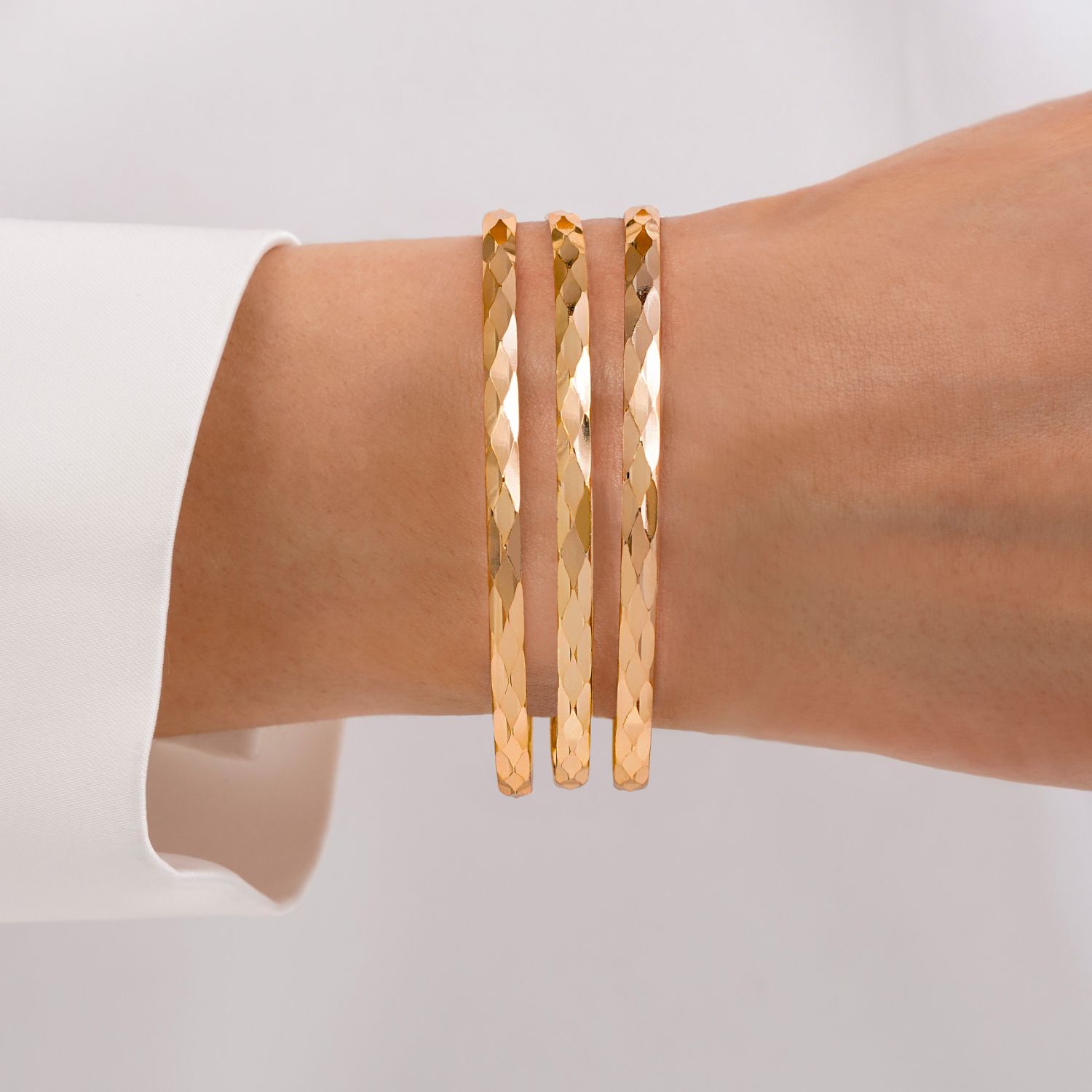 النگو 3 میل زنانه سایز 1 طلایی ضمانتی 308 (بسته3عددی)