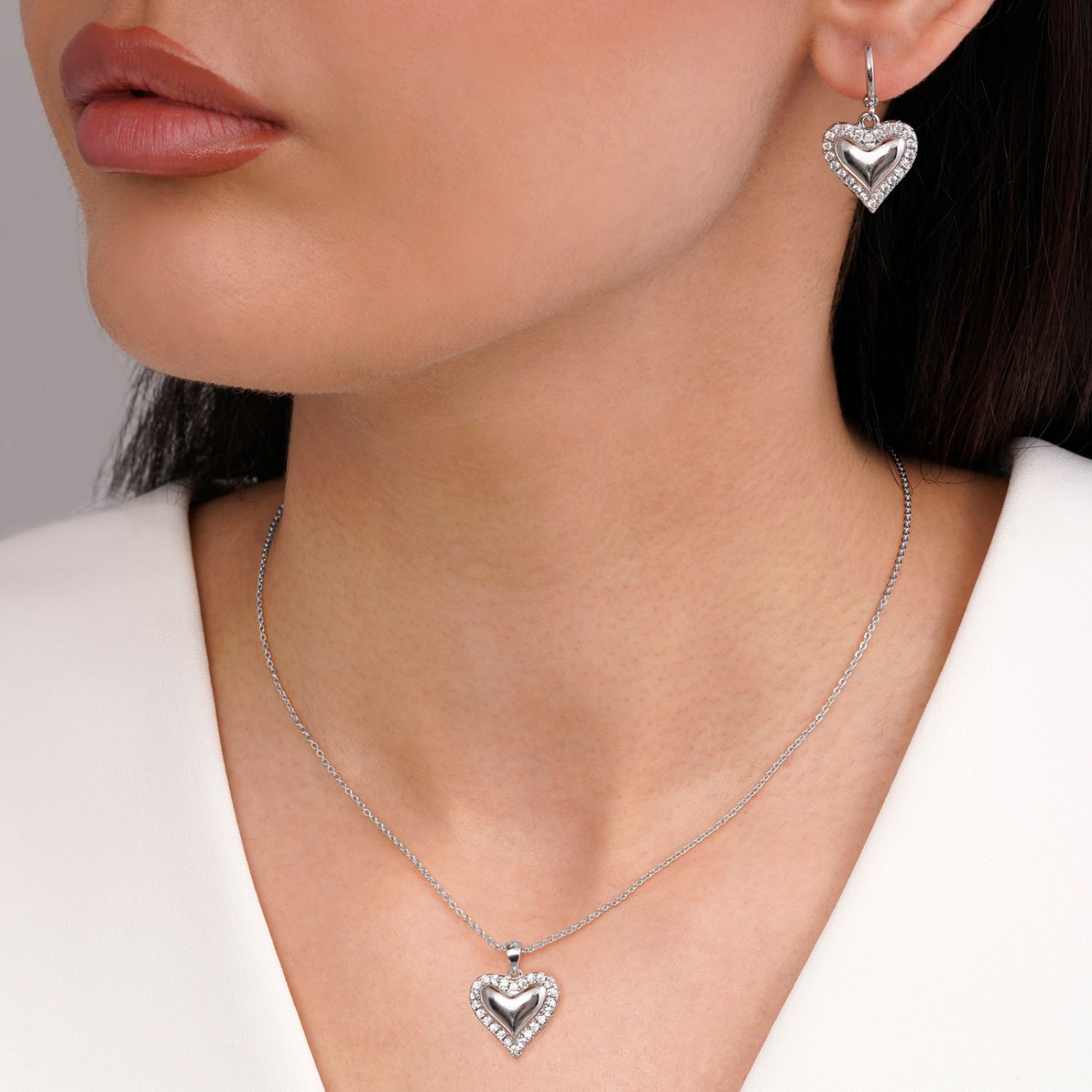 نیم ست Ysx پلاک دار سفید