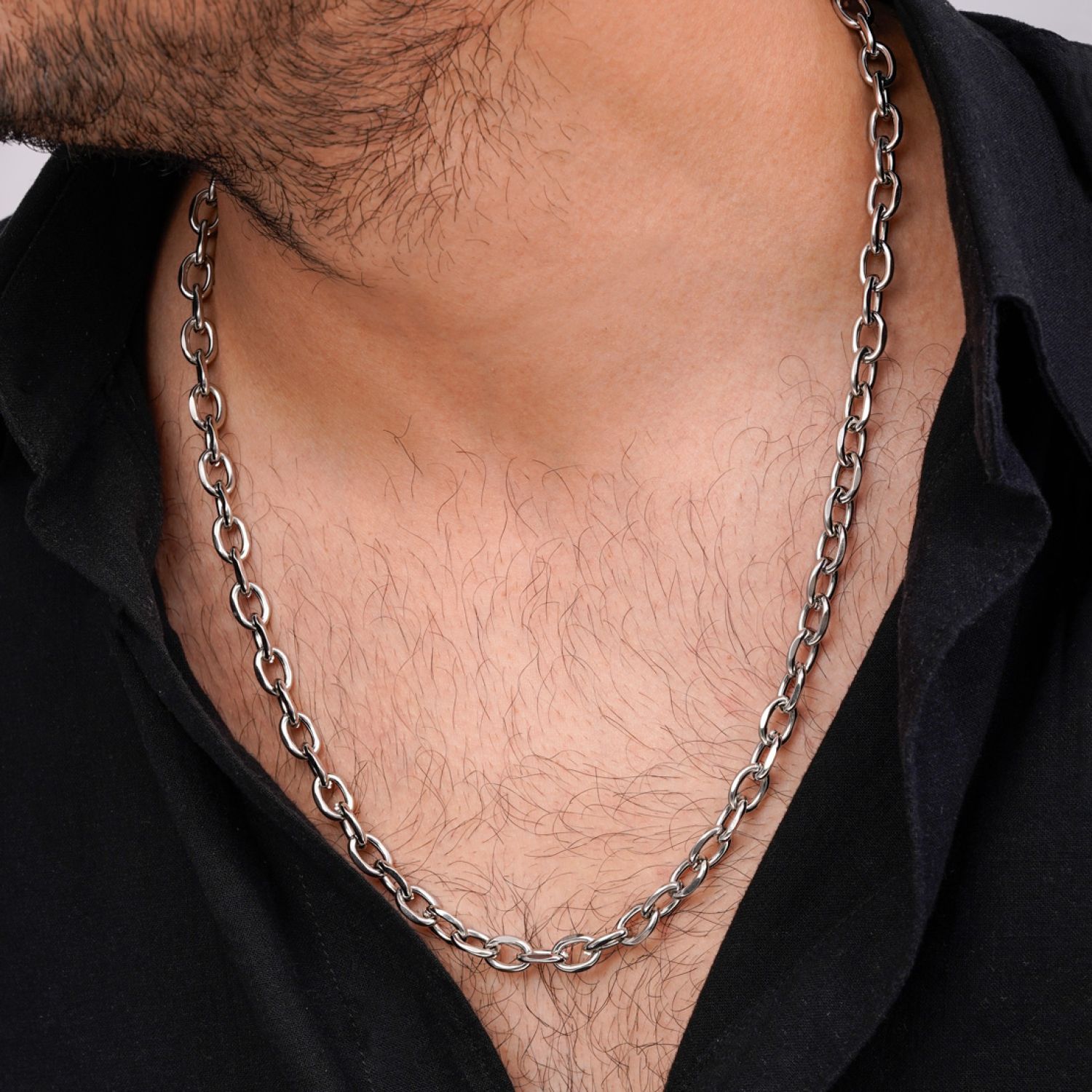 زنجیر استیل 304 رولو 7.5میل سفید