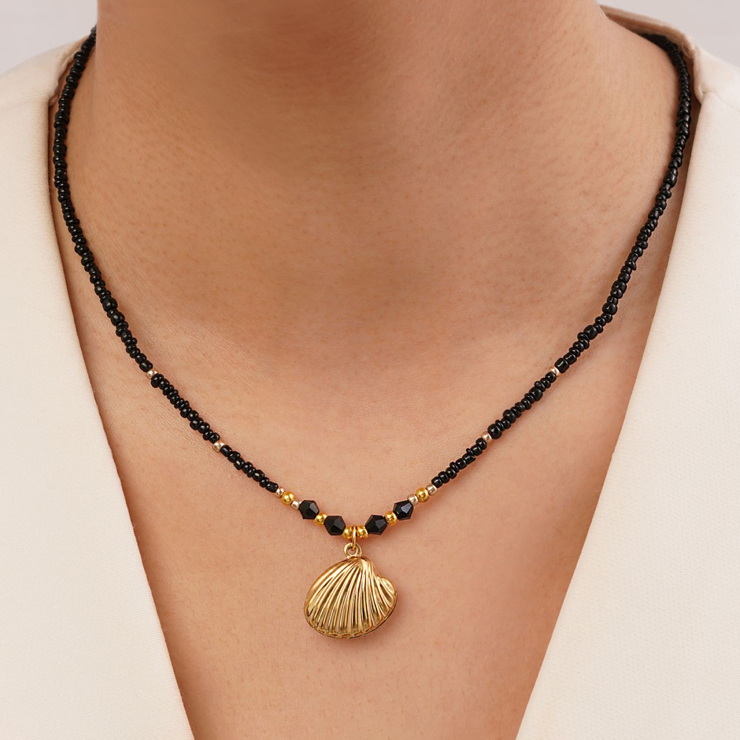 گردنبند استیل فانتزی رنگی