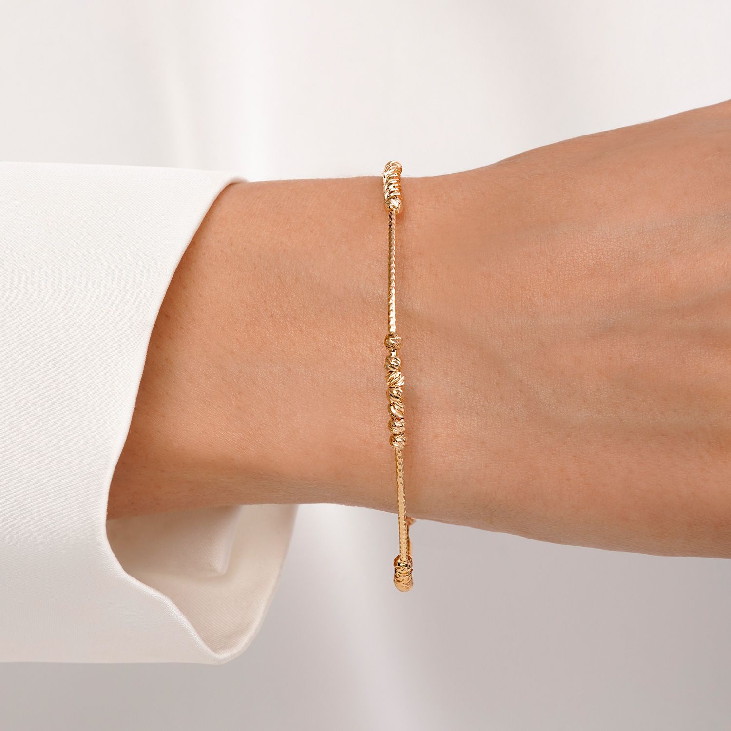 النگو YSX آلبرنادو مفتولی 3 میل طلایی(سایز2)