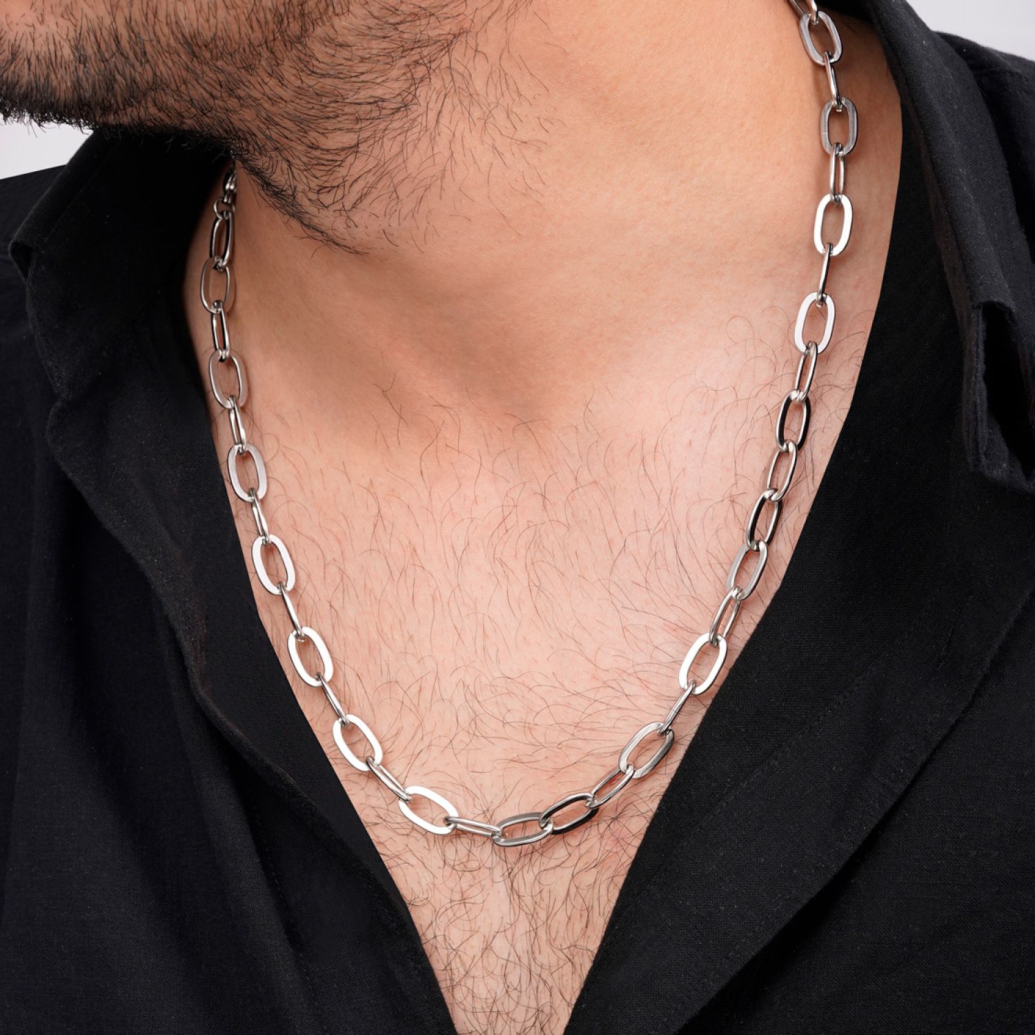 زنجیر استیل 304 حلقه ای 8.5 میل سفید