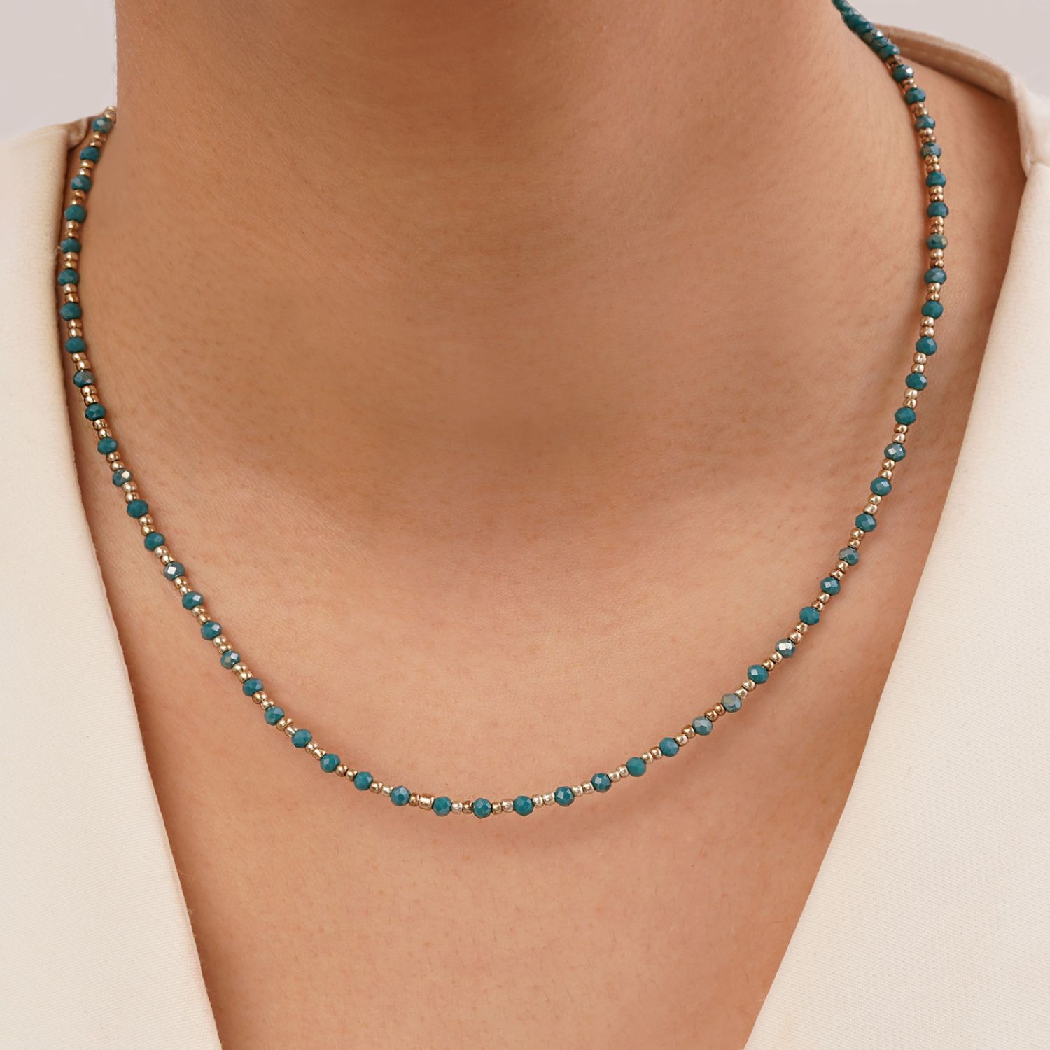 گردنبند استیل فانتزی رنگی