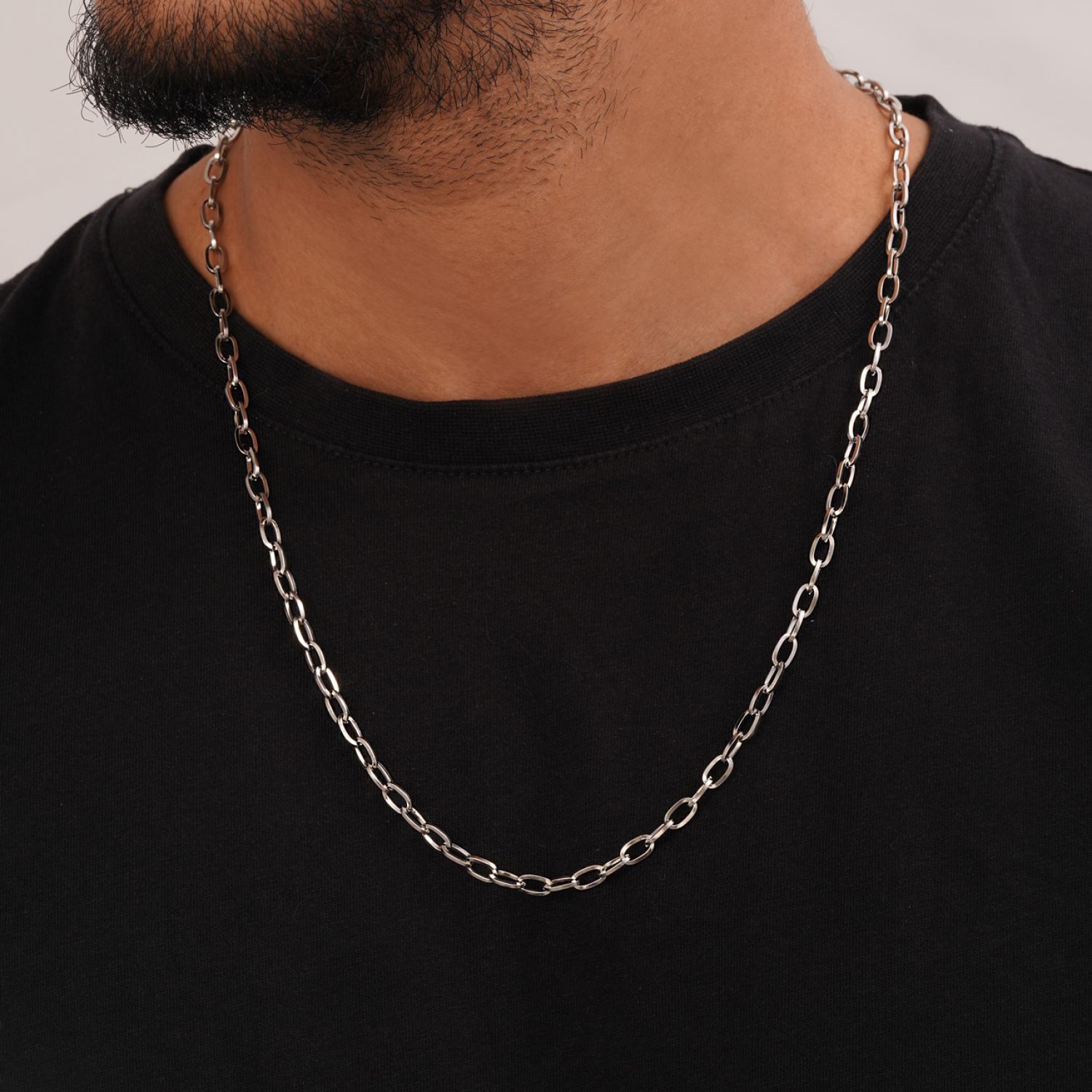 زنجیر استیل 304 حلقه ای سفید