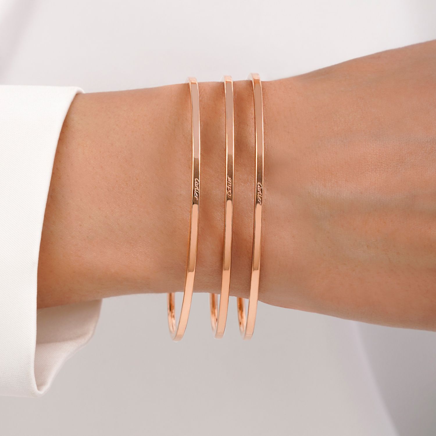 النگو استیل 304 زنانه رزگلد سایز 3 (بسته 3 عددی)