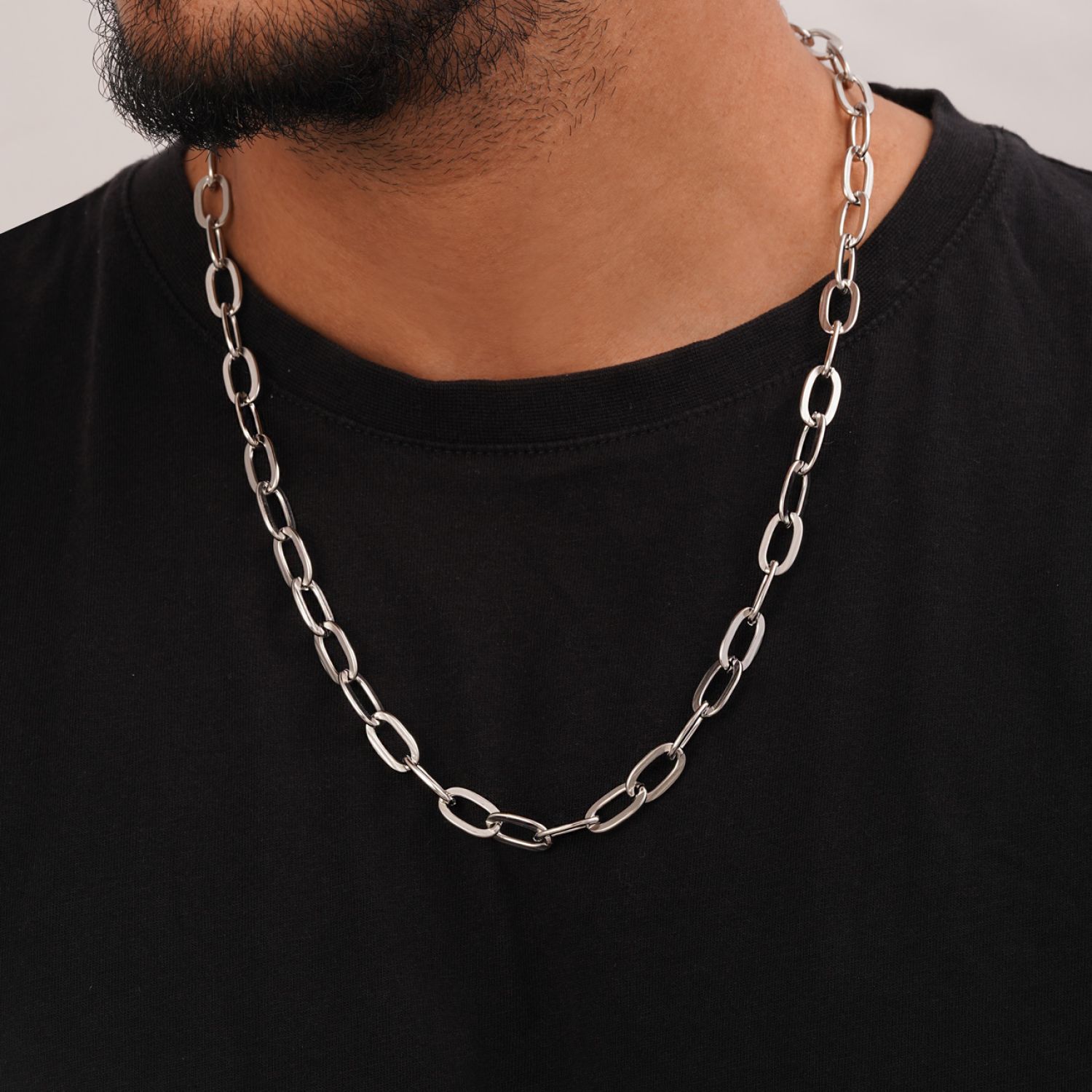 زنجیر استیل 304 حلقه ای سفید